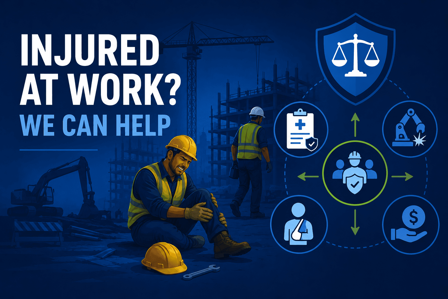 A worker injured on a construction site